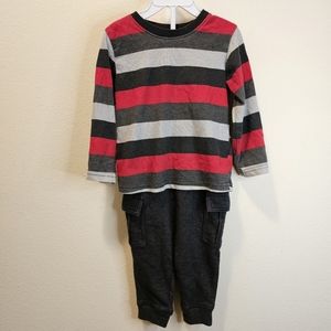 Garanimals boys 3T shirt and pant set in Gray and Red